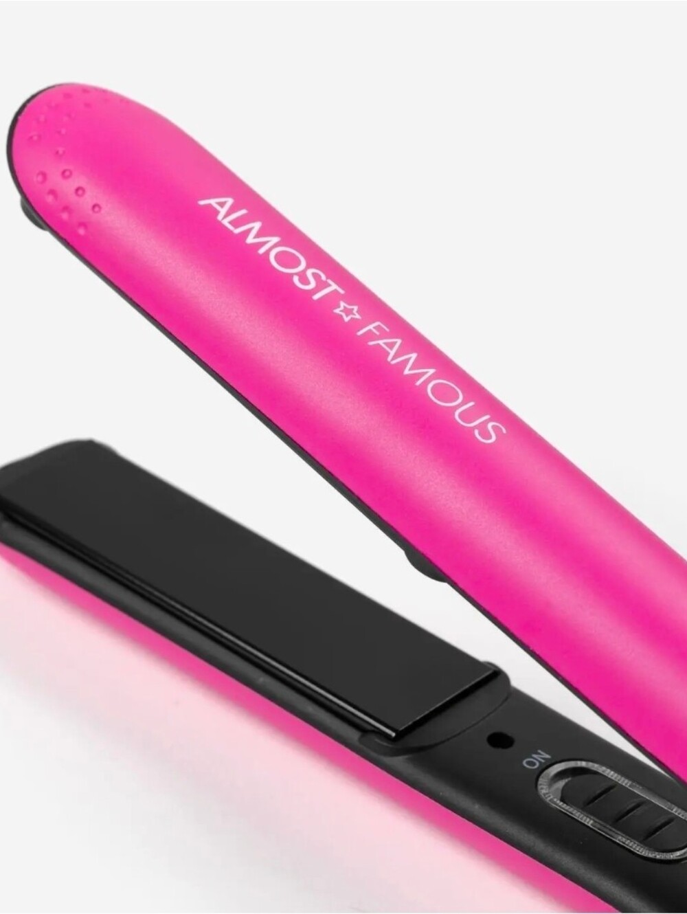 NWT Almost Famous Fierce Glam Flat Iron With Travel Pouch Purple/Pink - Picture 2 of 8